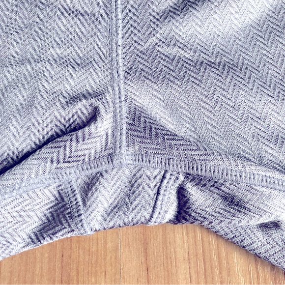 MONDETTA Leggings Tights Herringbone Print Medium Silver Gray Women’s - Picture 5 of 16